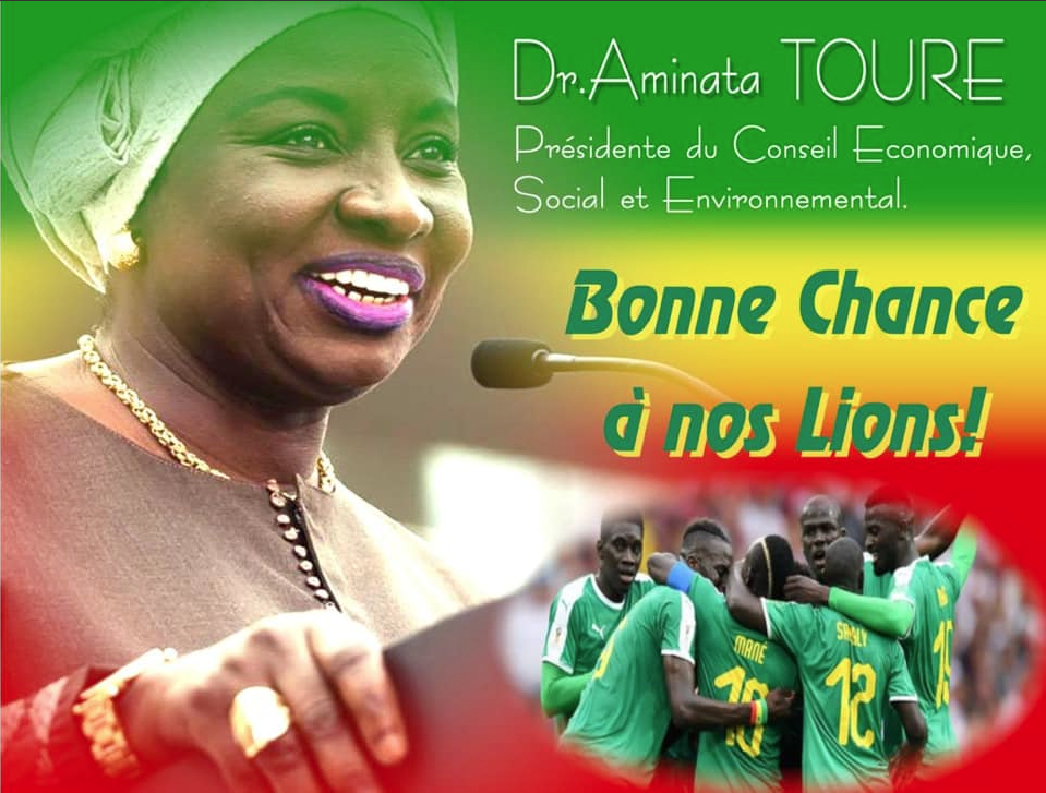 (Photos) Aminata Touré: Une vraie supportrice des Lions