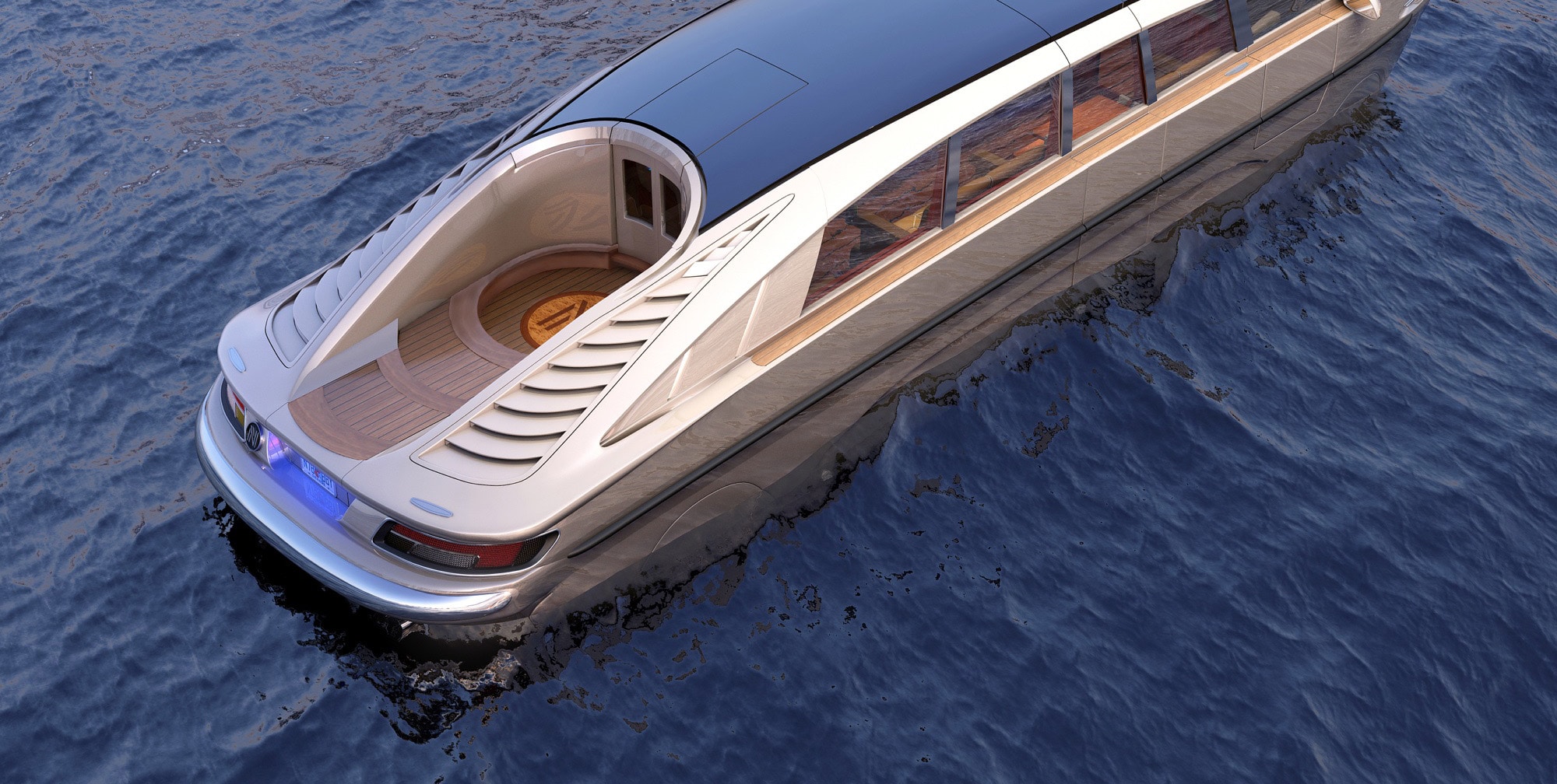 Photos : IN-CRO-YA-BLE !!! Découvrez cette nouvelle limousine qui roule aussi bien sur terre que dans l’eau.