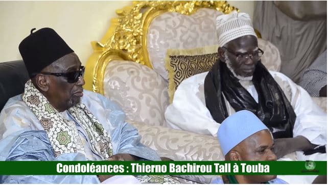 Vidéo: Thierno Bachir Tall à Touba pour présenter ses condoléances