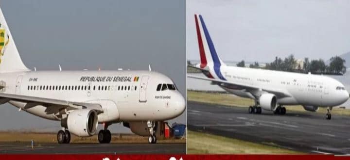 Urgent: L’avion de Macron a heurté la Pointe de Sarène à l’aéroport de Saint-Louis