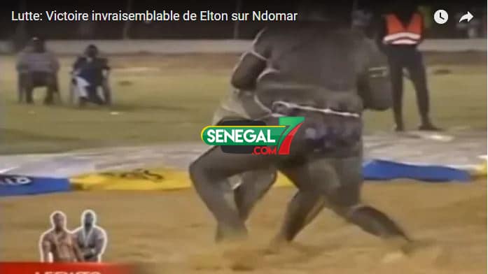 Vidéo – Lutte: Victoire invraisemblable de Elton sur Ndomar – Regardez.
