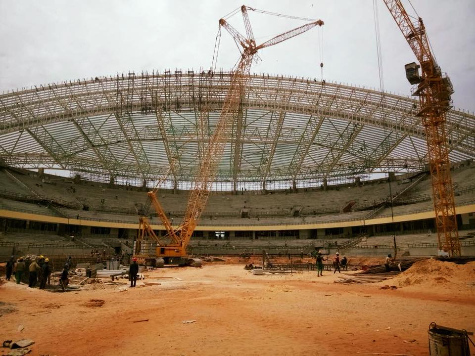 (11 Photos) : L’arène nationale bientôt prête