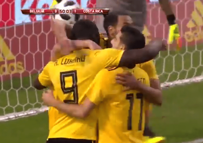 (Vidéo) Match amical - La Belgique écrase le Costa Rica (tous les buts)