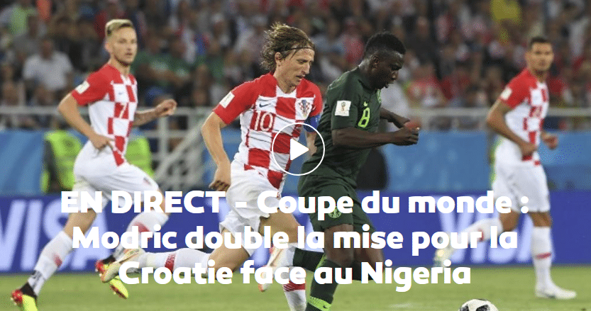 (Vidéo) Croatie vs Nigéria : Modric creuse l'écart