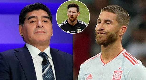 Football : Ramos tacle Maradona et parle de Messi