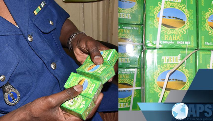 Dakar : La Brigade de recherche de la gendarmerie saisit 2290 cartons de thé