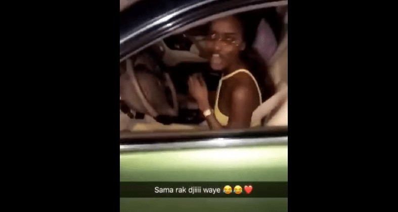 (Vidéo)-La petite sœur de Waly Seck toute heureuse dans sa nouvelle Mercedes !