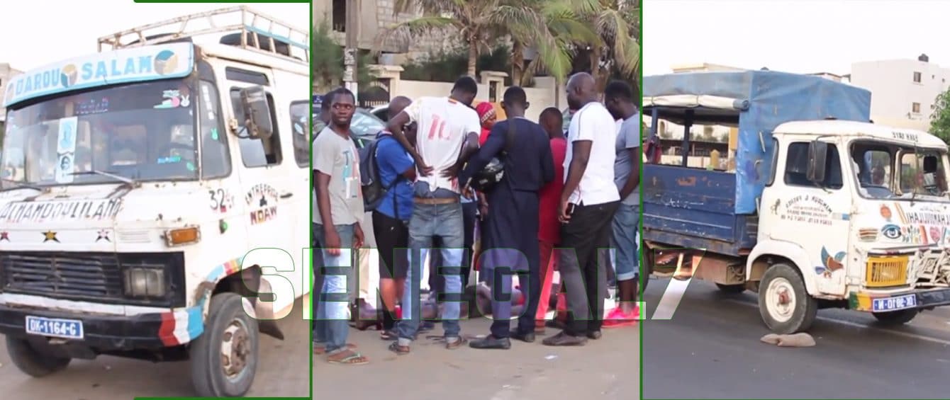 Vidéo - Une camionnette heurte un "ndiaga ndiaye" et blesse grièvement un apprenti