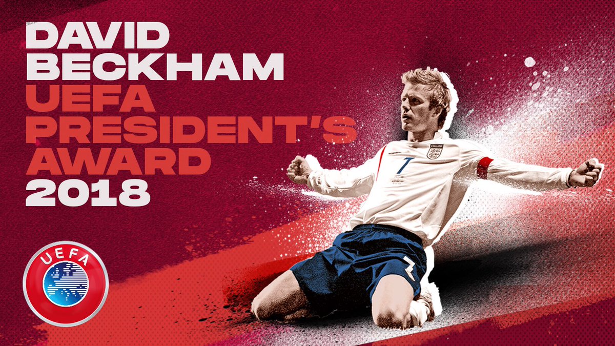 UEFA : Beckham récompensé par un prix