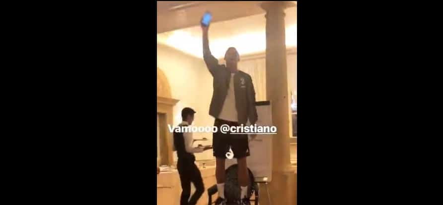 Cristiano Ronaldo a été bizuté par ses coéquipiers à la Juventus Turin (vidéo)