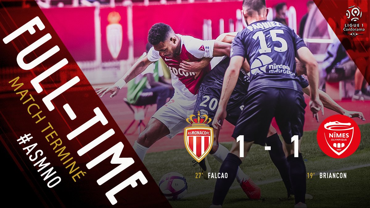 Ligue 1 : Monaco tenu en échec par Nîmes