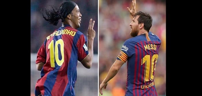 Voici pourquoi Ronaldinho veut retirer le numéro 10 de Messi