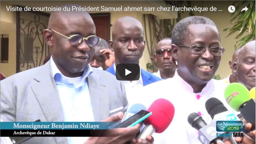 Vidéo-Présidentielle 2019: Samuel Sarr présente son programme à l'archevêque de Dakar