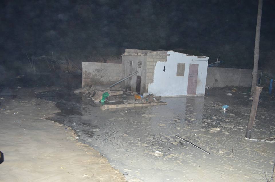 Furie des vagues ce Week-end à Bargny et à Rufisque: La houle détruit une dizaine de maison