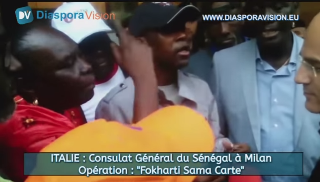 Vidéo: Manifestation au consulat du Sénégal à Milan "opération fokharti sama carte"