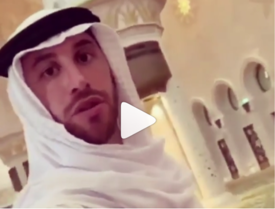 (Vidéo + Photo) Sergio Ramos impressionné par la visite de la Grande Mosquée