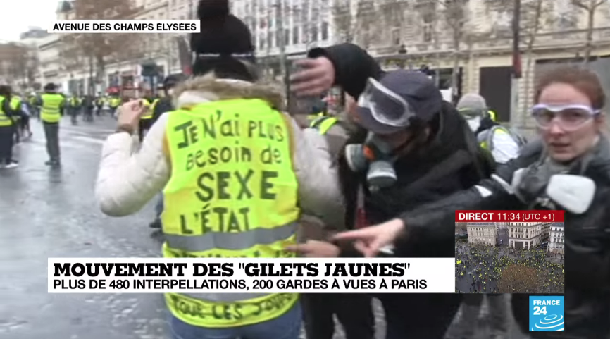 Vidéo - Agitation des Gilets jaunes: Plus de 480 interpellations à Paris