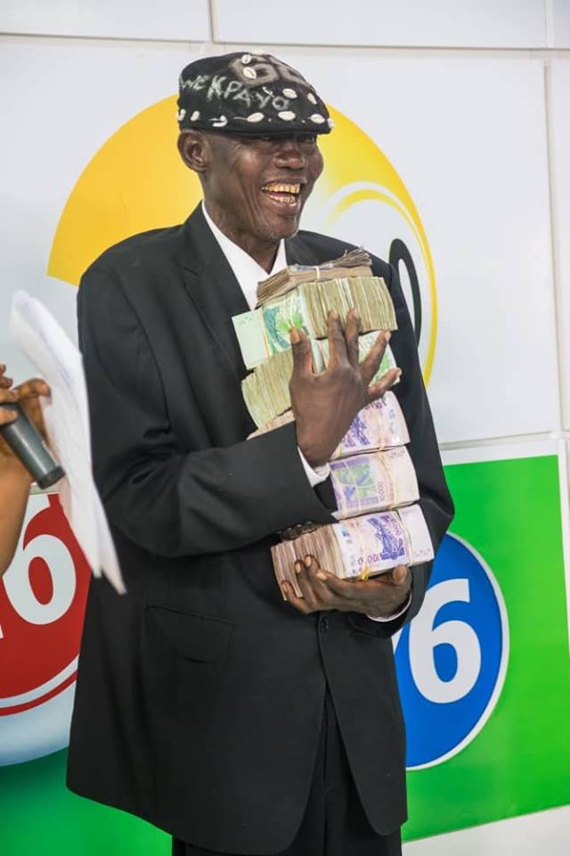 Vidéo - Loterie Bénin: Ce vieux empoche plus de 41 millions de francs cfa en cette fin d’année !!!
