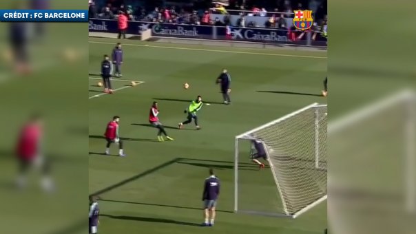Vidéo : le nouveau but génial de Lionel Messi à l’entraînement