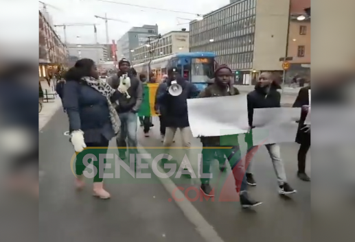 Vidéo-Suède: Des sénégalais en colère contre Macky sall