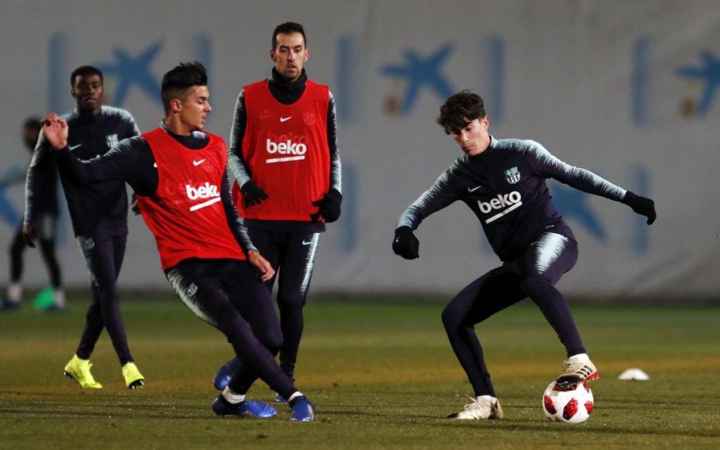 Photos (05) – Les premières images de Wagué avec Messi et Suarez (…) à l’entrainement