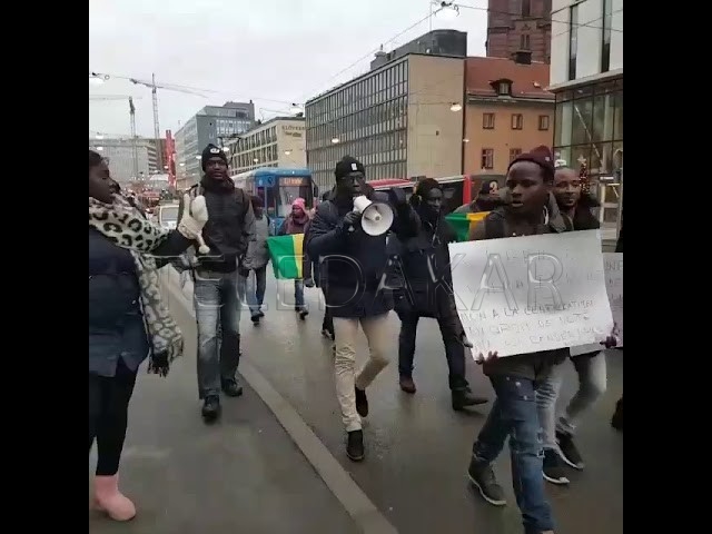 Stockholm: Des Sénégalais manifestent pour l’obtention de leurs cartes