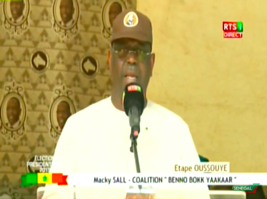 Vidéo - Campagne électorale - Macky: "Le futur du Sénégal a les yeux de la Casamance"