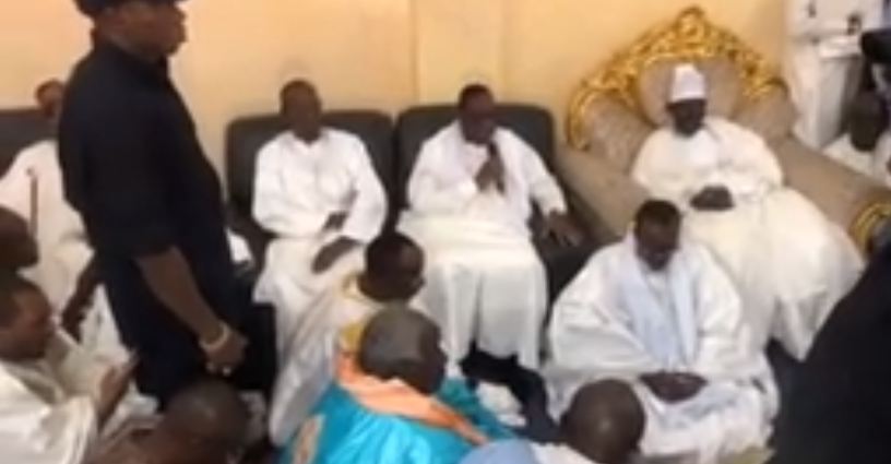 VIDEO - Campagne électorale : Macky Sall reçu par le Khalife Général des mourides