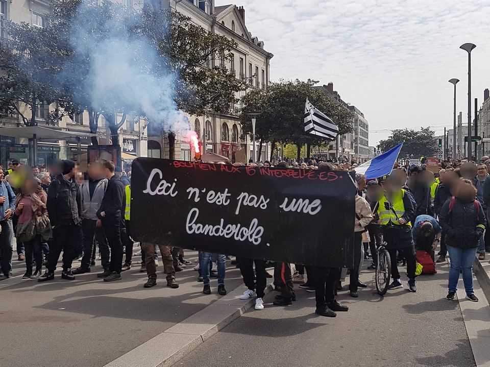 Des personnes arrêtées à Nantes vendredi pour la confection d'une banderole?