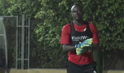 Lendemain de victoire : Sadio Mané en gardien de but à l’entraînement (photos)