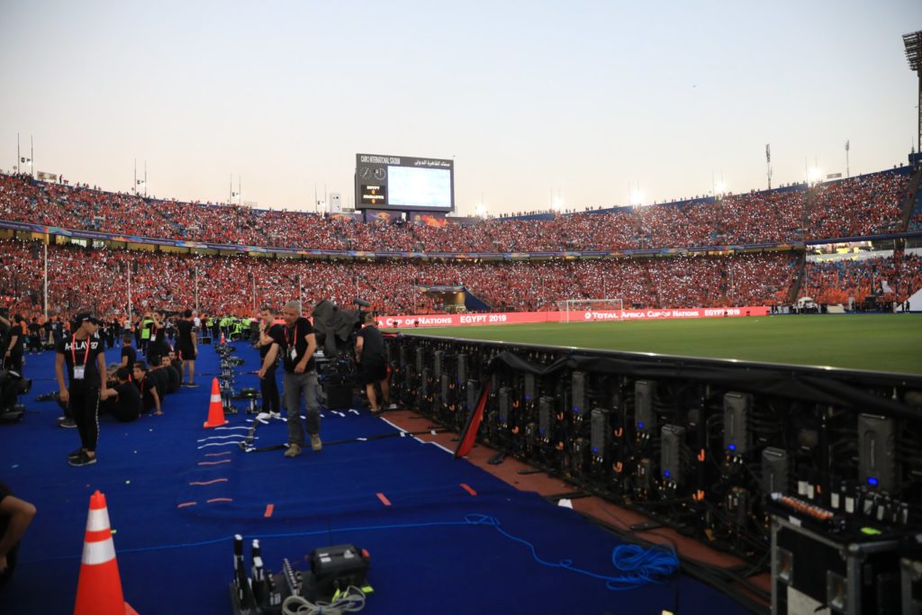 CAN 2019 : Les premières images au Stade international du Caire ,plein à craquer