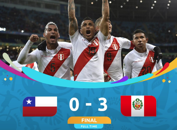 (Vidéo) Copa America 2019 : le Pérou humilie le Chili et défiera le Brésil en finale