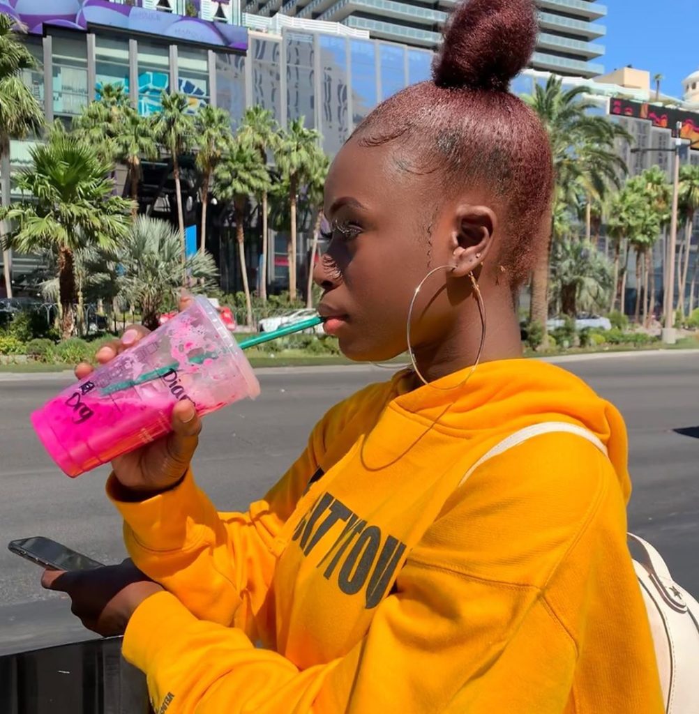 (05 Photos) LAS VEGAS: Diarra de Sen petit Gallé, elle prend du bon temps