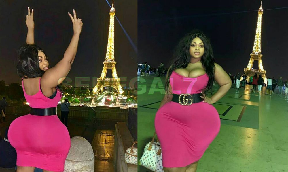 (05 Photos) En visite à Paris, Eudoxie Yao ilumine la Tour Eiffel