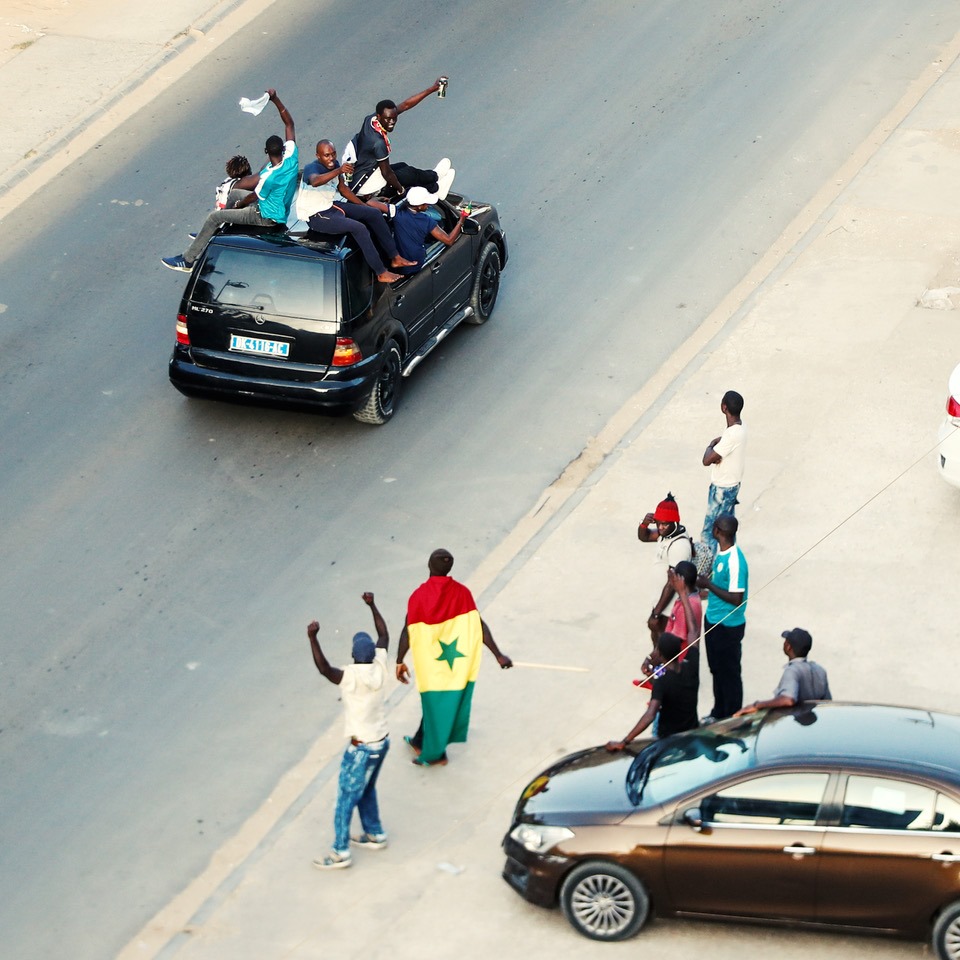 (15 Photos) CAN 2019: Une folle ambiance à Dakar après la qualification des Lions en finale