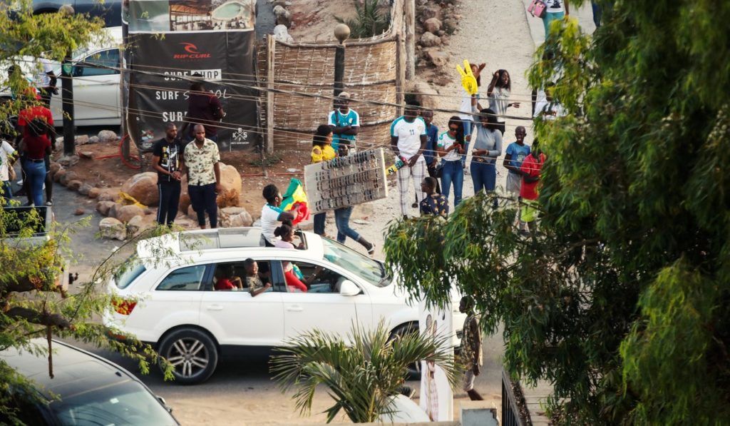 (15 Photos) CAN 2019: Une folle ambiance à Dakar après la qualification des Lions en finale