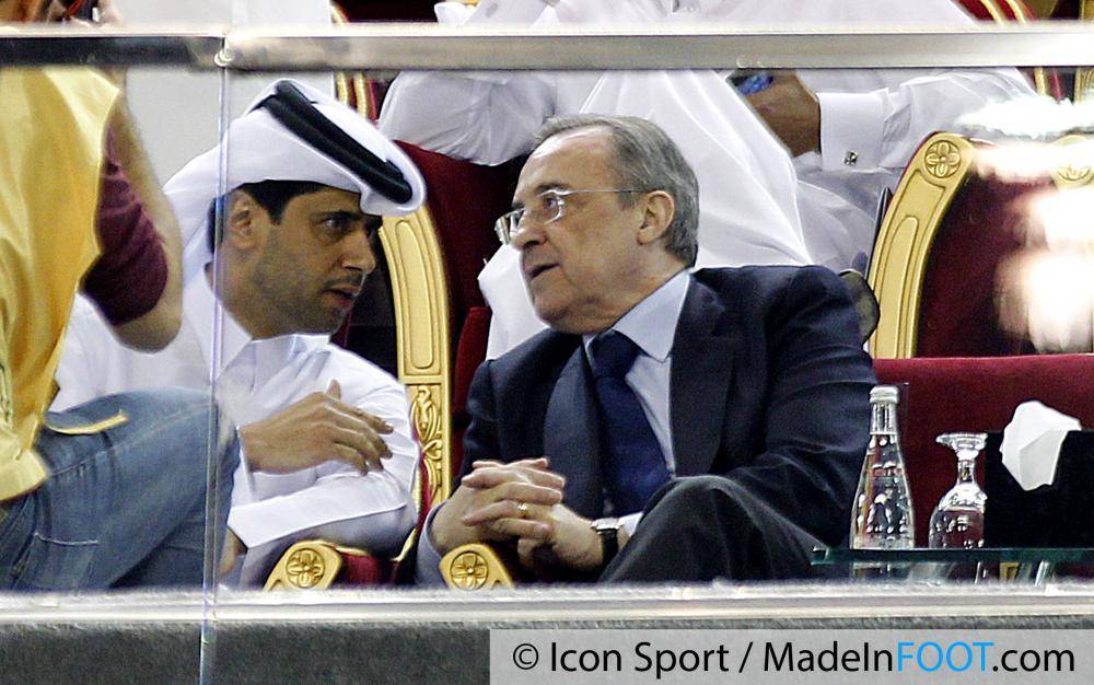 Nasser Al Khelaifi Florentino Perez 02 01 2014 Paris Saint Germain Real Madrid Match Amical Doha 20140103101350 7344