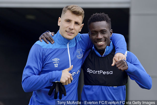 Exclusive Coverage Lucas Digne L And Idrissa Gueye During The Ev 1212871