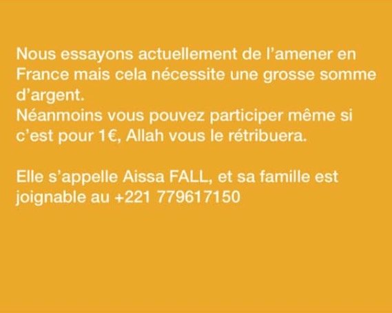 [SOS] Aïssa Fall, victime de brûlure : « Mon cœur peut lâcher à tout moment »