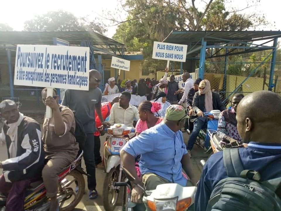 Recrutement Integration Fonction Publique Egalisation Chances Personne Handicape Manifestation Marche Sikasso Mali