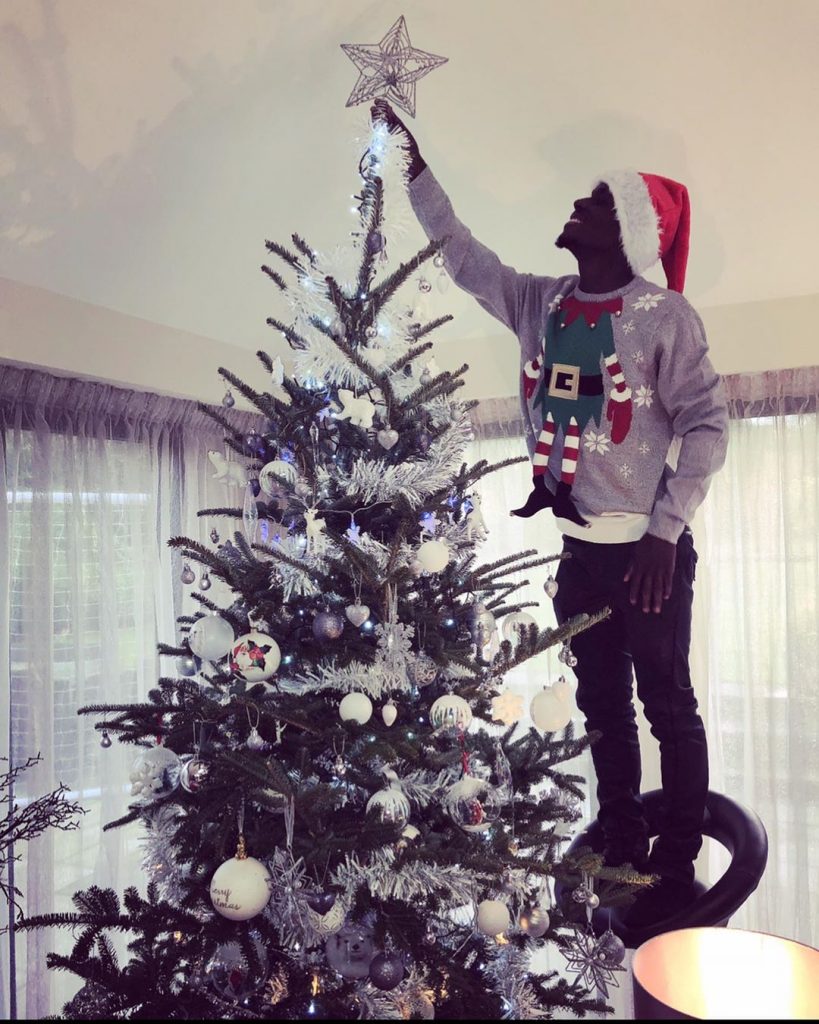 Photos: Gana Gueye fête noël en famille