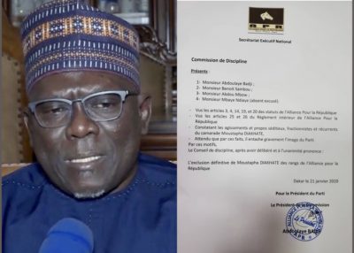 Urgent : Moustapha Diakhaté exclu de l’APR (DOCUMENT)