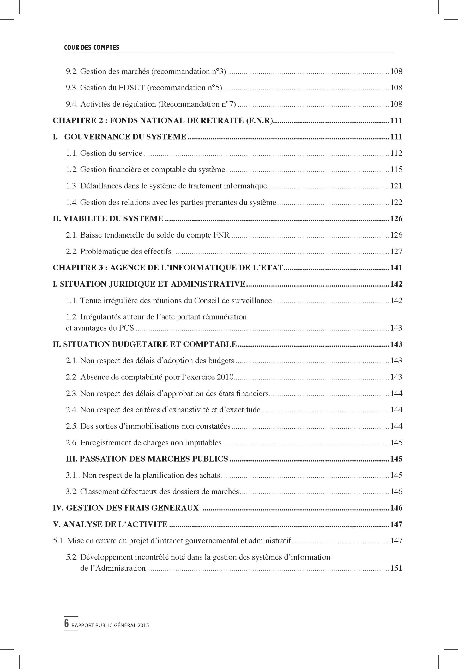 Intégralité du rapport 2015 de la Cour des comptes