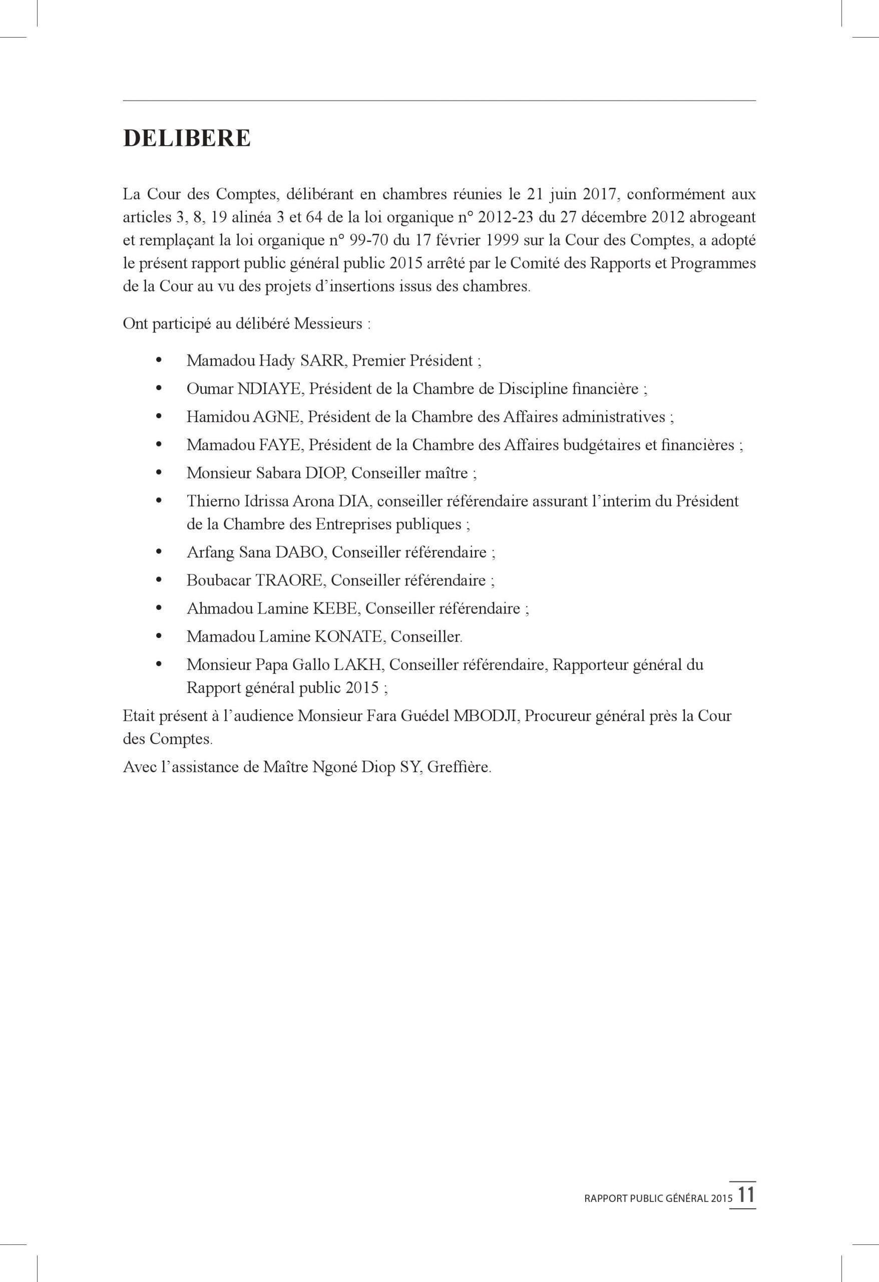 Intégralité du rapport 2015 de la Cour des comptes