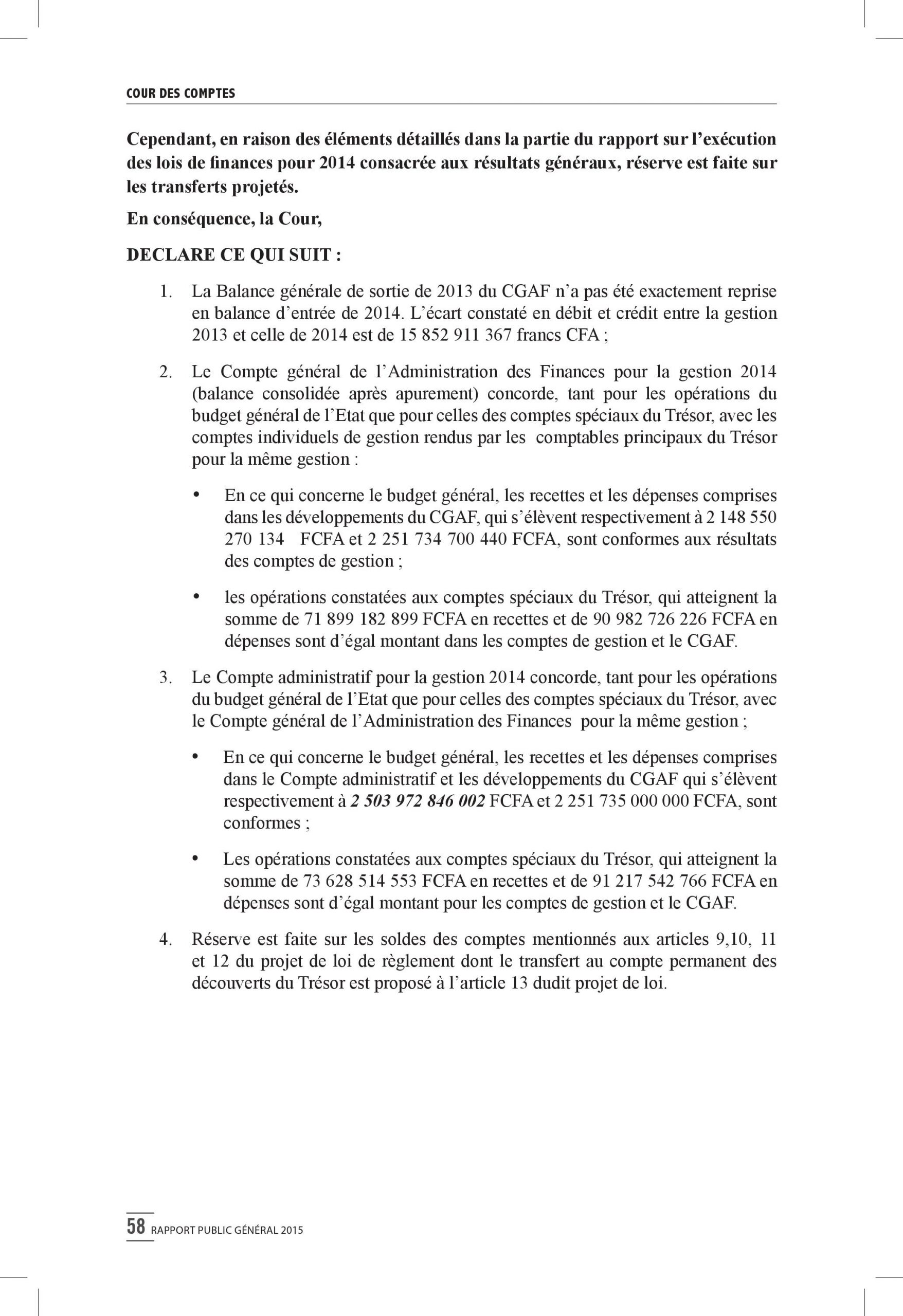 Intégralité du rapport 2015 de la Cour des comptes