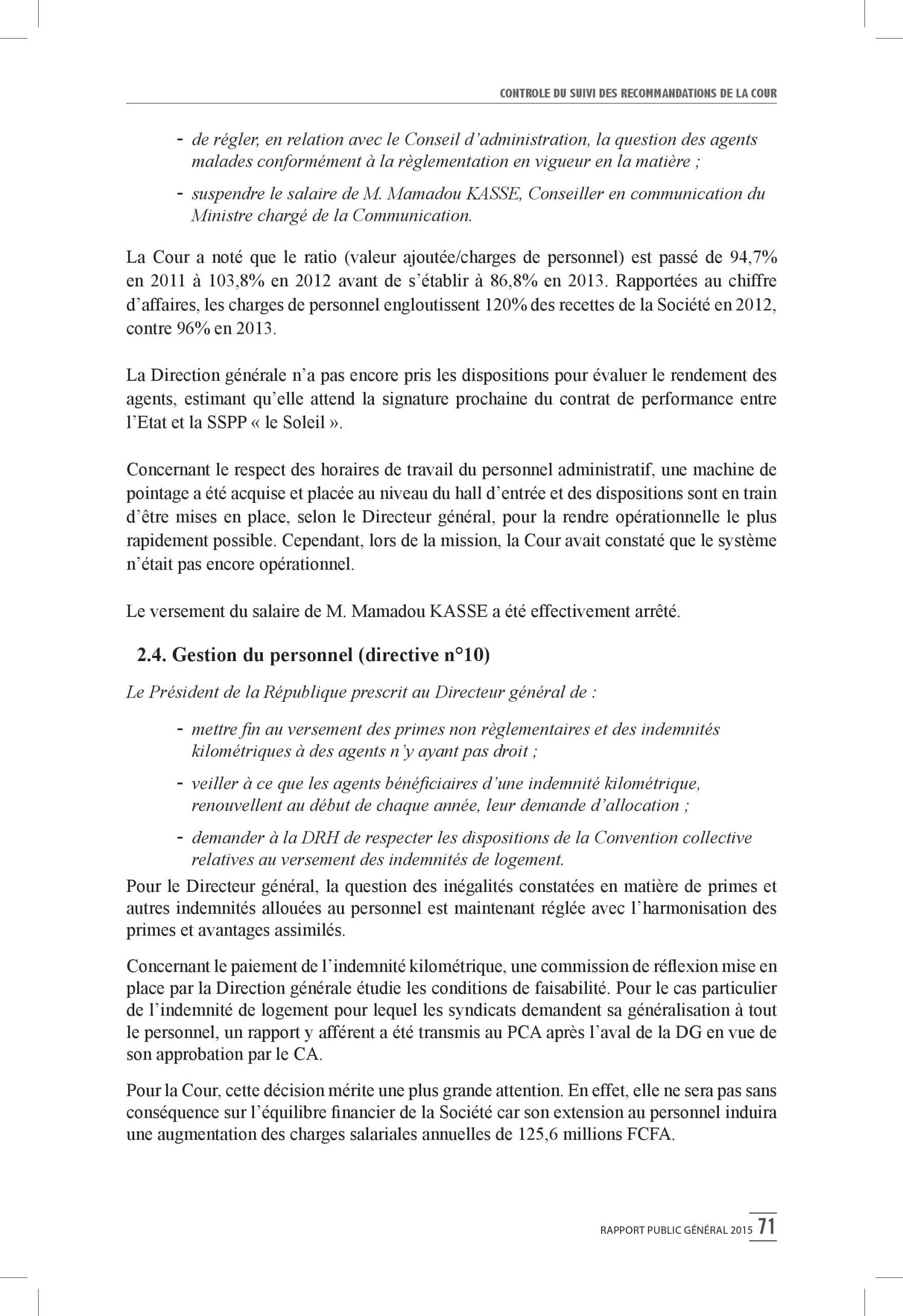 Intégralité du rapport 2015 de la Cour des comptes