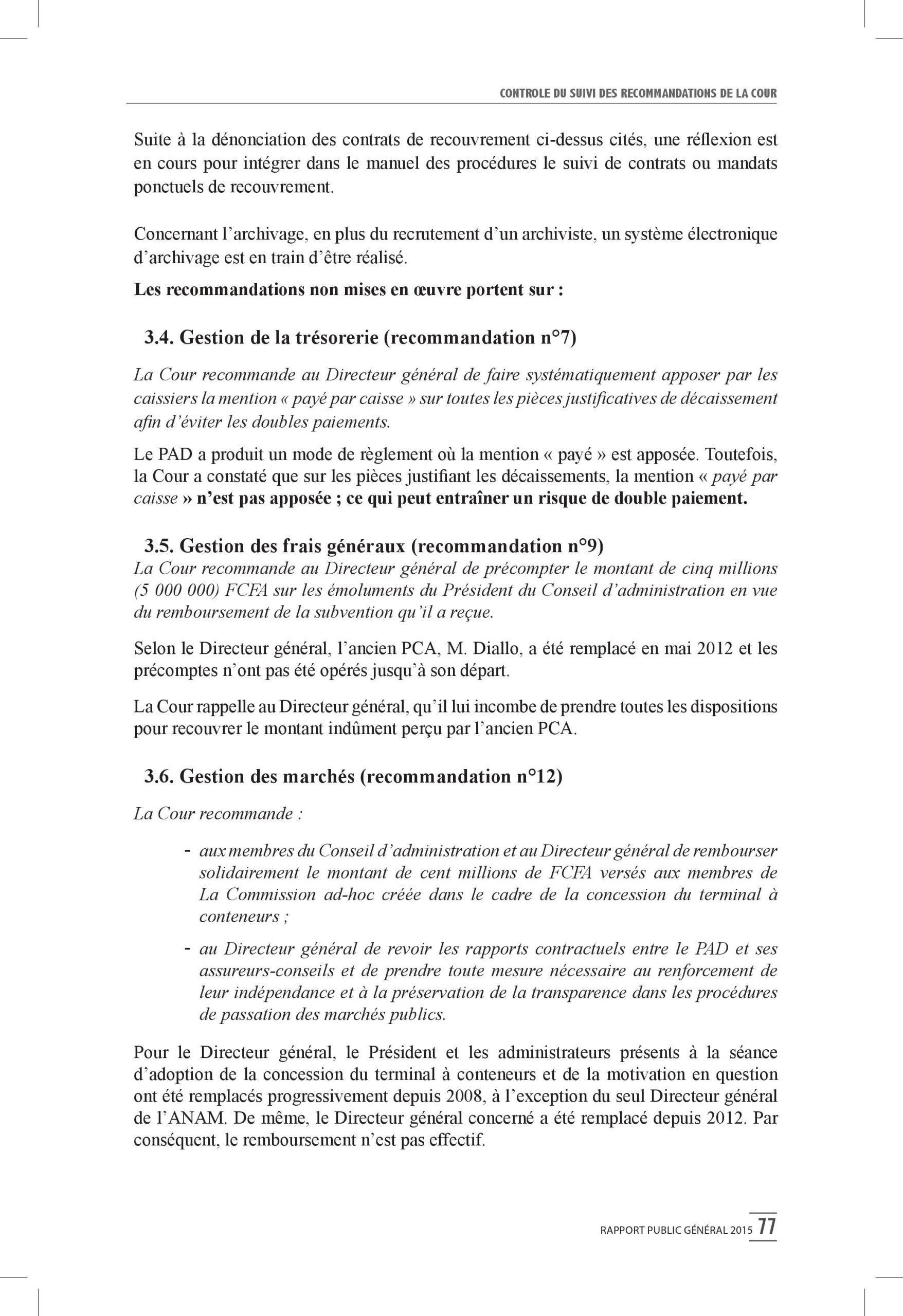 Intégralité du rapport 2015 de la Cour des comptes