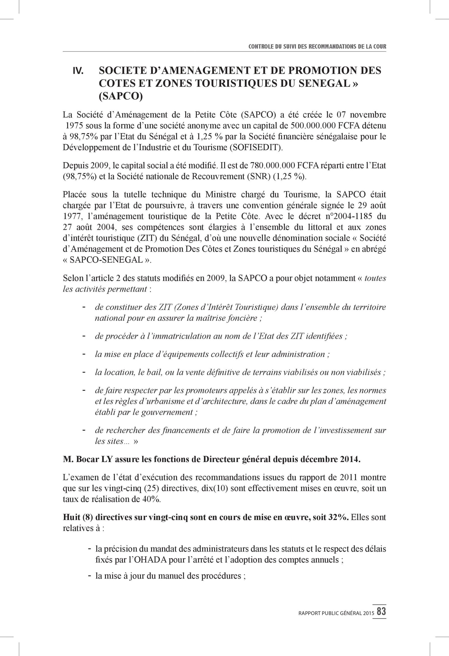 Intégralité du rapport 2015 de la Cour des comptes