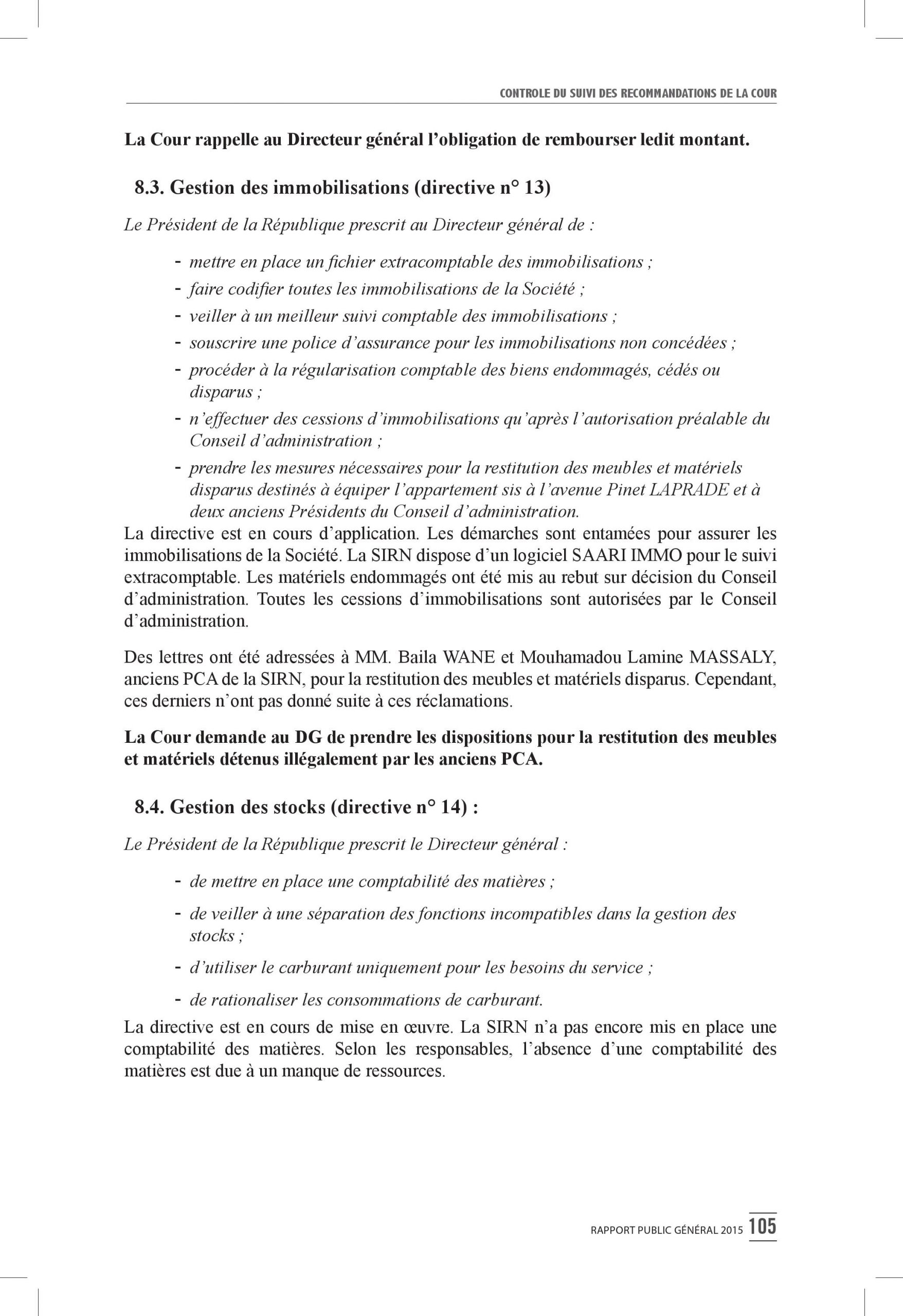 Intégralité du rapport 2015 de la Cour des comptes