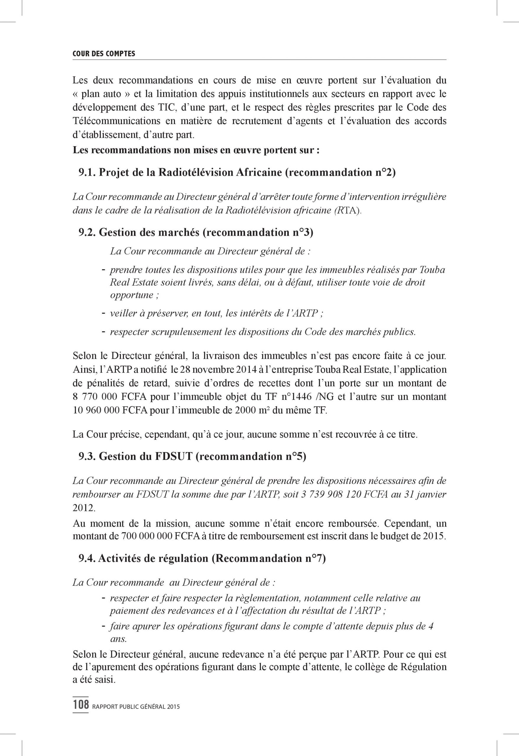 Intégralité du rapport 2015 de la Cour des comptes